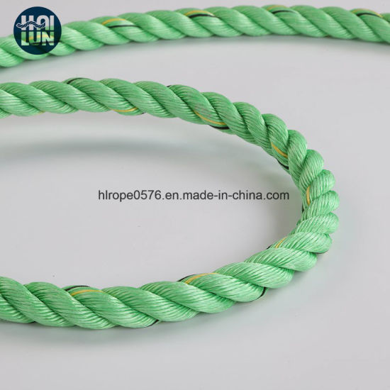 彩色3股PP绳聚丙烯绳缆和系泊绳