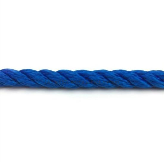 8 毫米 3 股柔软复丝绳宝蓝色 X 10 米长