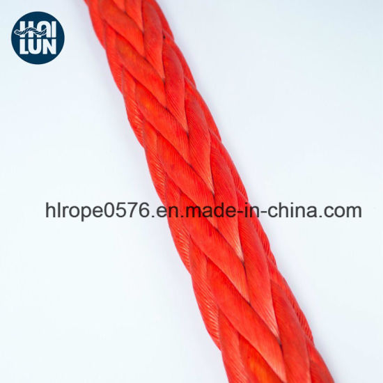 耐用的12股Hmpe / Hmwpe编织绳，用于钓鱼和系泊