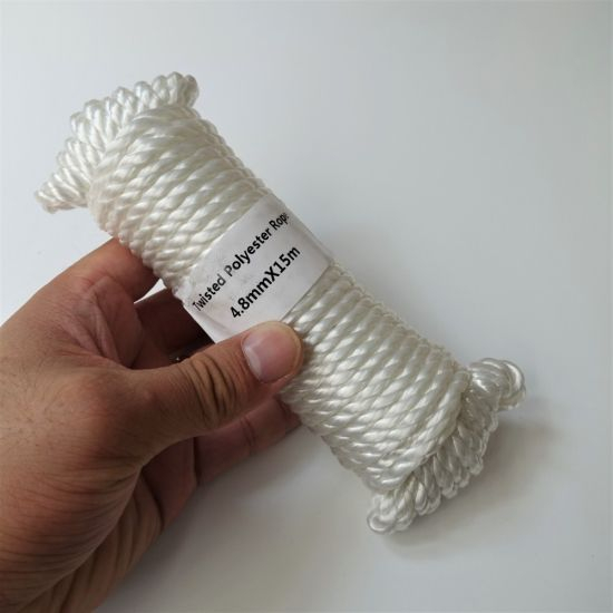 4.8毫米15m 3strand聚酯编织绳