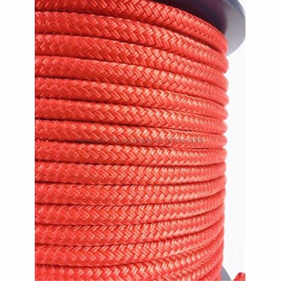 12 毫米红色双编织涤纶绳 - 卷轴 100 米